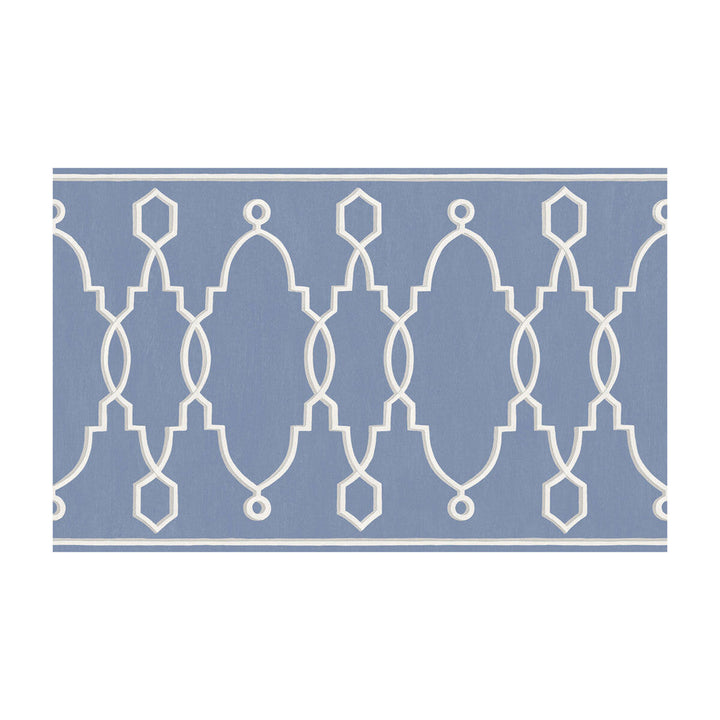 Parterre Border Cobalt Blue by Cole & Son Designer Wallcovering - PAPER - 100% United Kingdom - Horizontal: - and Vertical: - 15.7 - Swanky Fabrics -