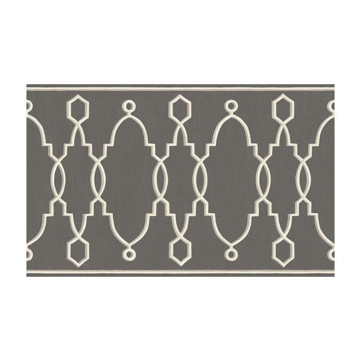 Parterre Border Charcoal by Cole & Son Designer Wallcovering - PAPER - 100% United Kingdom - Horizontal: - and Vertical: - 15.7 - Swanky Fabrics -