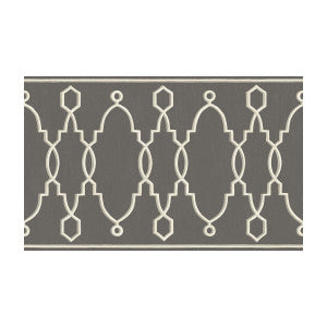 Cole & Son Wallpaper Parterre Border Charcoal