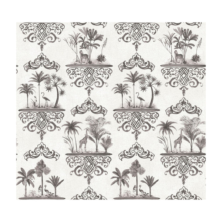 Rousseau Charcoal by Cole & Son Designer Wallcovering PAPER - 100% United Kingdom Horizontal: and Vertical: 25.2 27 - Swanky Fabrics -
