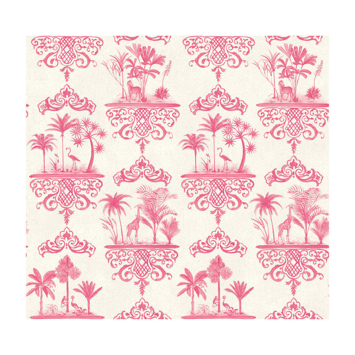 Rousseau Rose Pink by Cole & Son Designer Wallcovering - PAPER - 100% United Kingdom - Horizontal: - and Vertical: 25.2 27 - Swanky Fabrics -