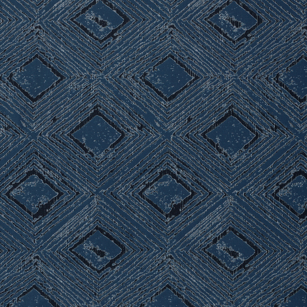 Calistoga A Dark Blue by Europatex Designer Fabric Calistoga 17% Viscos, 83% Polyester China Horizontal: 19.7" and Vertical: 11.25" 55" - Swanky Fabrics -
