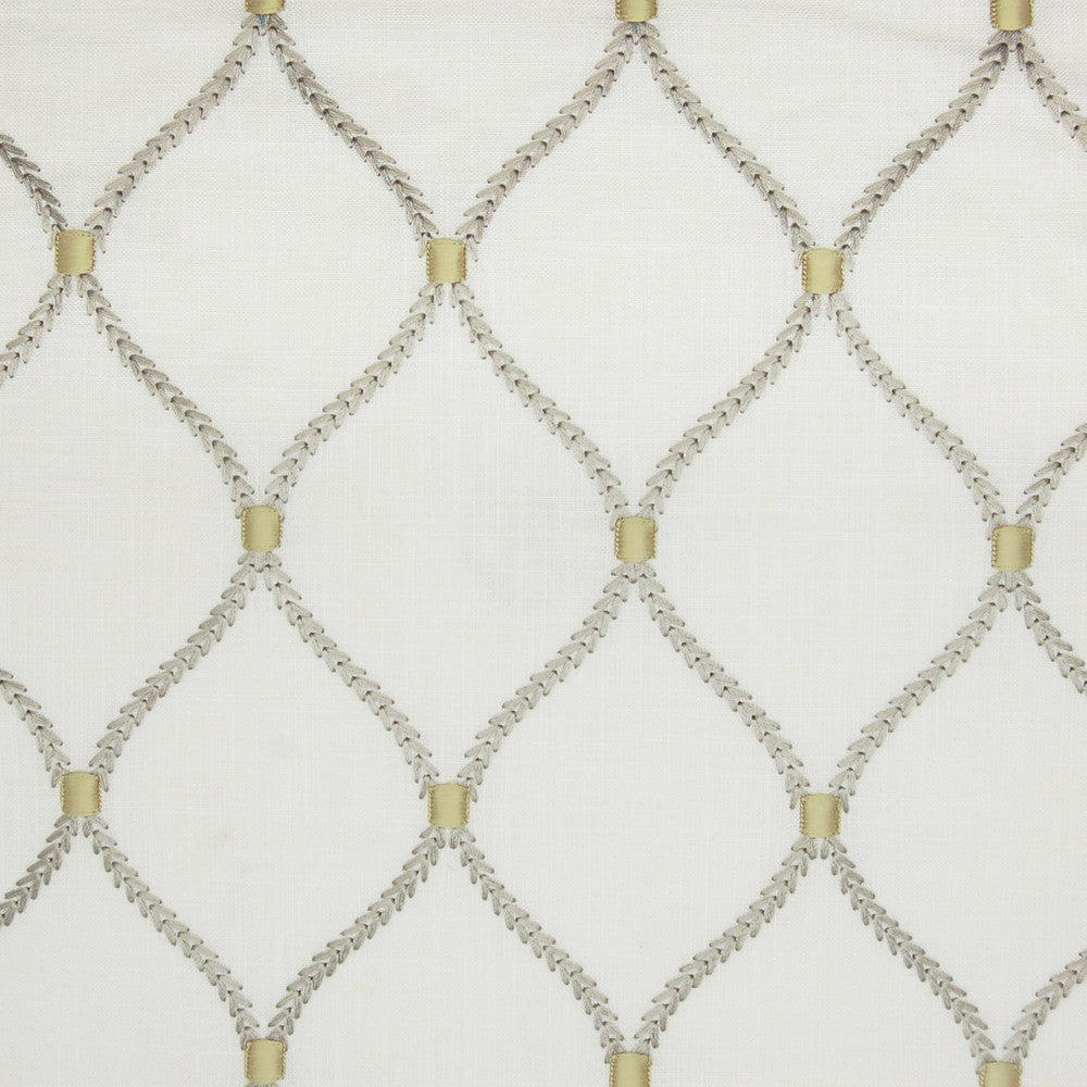 A9780 Smoke by Greenhouse Designer Fabric 70% Rayon, 30% Linen With 100% Rayon Embroidery India 9,000 double rubs </p><p>Repeat: 4.25" H, 6.25" V 52" - Swanky Fabrics -