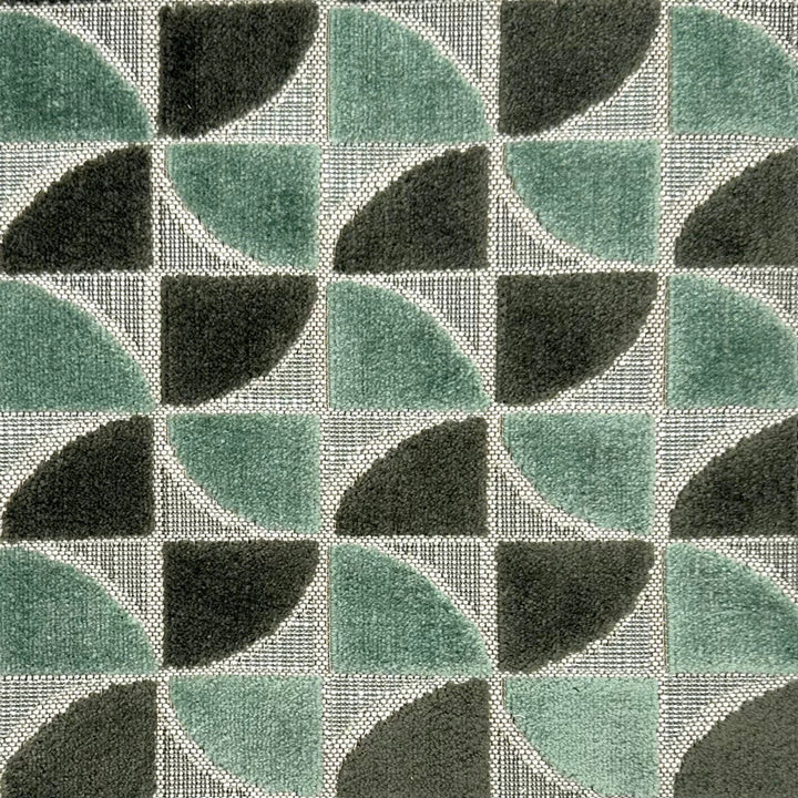 Pinwheel Jade by Europatex Designer Fabric Pinwheel 56% Polyester, 44% Cotton 13.5" H, 3.5" V 54.00 inches - Swanky Fabrics -
