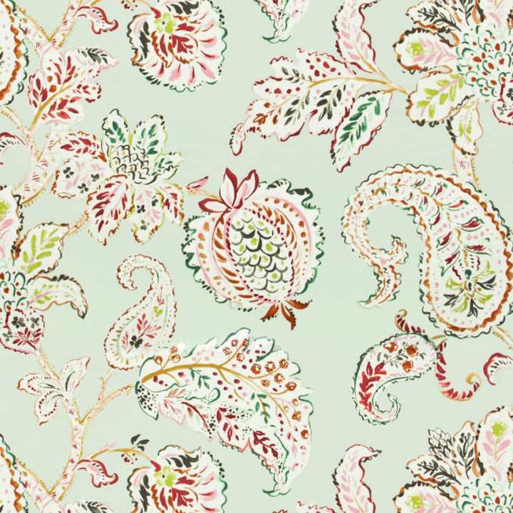 Abloom 1 Seacrest by Stout Designer Fabric Comfortable Living Seamist/Aqua 100% Cotton PERU CATB 117-2013 FLAME RETARDANT-U.F.A.C. CLASS 1 (OR A) WYZENBEEK 24 000 DOUBLE RUB WEAR TEST (HEAVY DUTY) Horizontal: 27 and Vertical: 25.25 54 in - Swanky Fabrics -