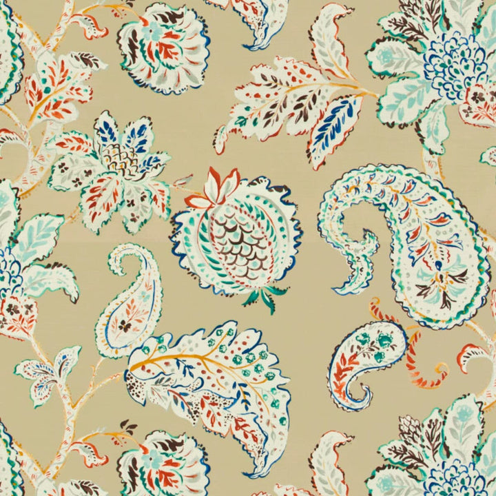 Abloom 2 Khaki by Stout Designer Fabric Comfortable Living Ivory/Sand 100% Cotton PERU CATB 117-2013 FLAME RETARDANT-U.F.A.C. CLASS 1 (OR A) WYZENBEEK 24 000 DOUBLE RUB WEAR TEST (HEAVY DUTY) Horizontal: 27 and Vertical: 25.25 54 in - Swanky Fabrics -