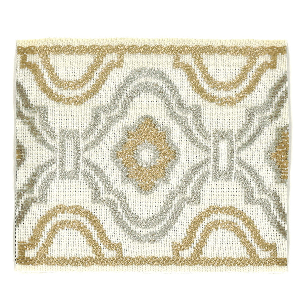 About 3 Stone by Stout Designer Trim INSIGHTS TRIM 51%SVI 49%POL CHINA Horizontal: 2.125 and Vertical: 0 3.38 in - Swanky Fabrics -