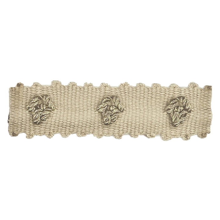 Abruzzi 1 Flax by Stout Trim Stout Trim Abruzzi 1 FlaxTrim MOONDUST TRIM 48%SVI 37%LIN 15%MTL CHINA </p><p>Repeat: H: 0.000, V: 0.000 0.88 in - Fabric Carolina -