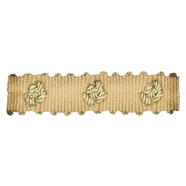 Abruzzi 3 Wheat by Stout Trim Stout Trim Abruzzi 3 WheatTrim MOONDUST TRIM CHINA </p><p>Repeat: H: 0.000, V: 0.000 0.88 in - Fabric Carolina -