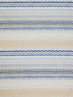 New Wave Sapphire AB65120006 by Old World Weavers Designer Fabric 100% SILK CHINA LIGHT DUTY Horizontal: 15.7" and Vertical: 5.75" 54 - Swanky Fabrics -