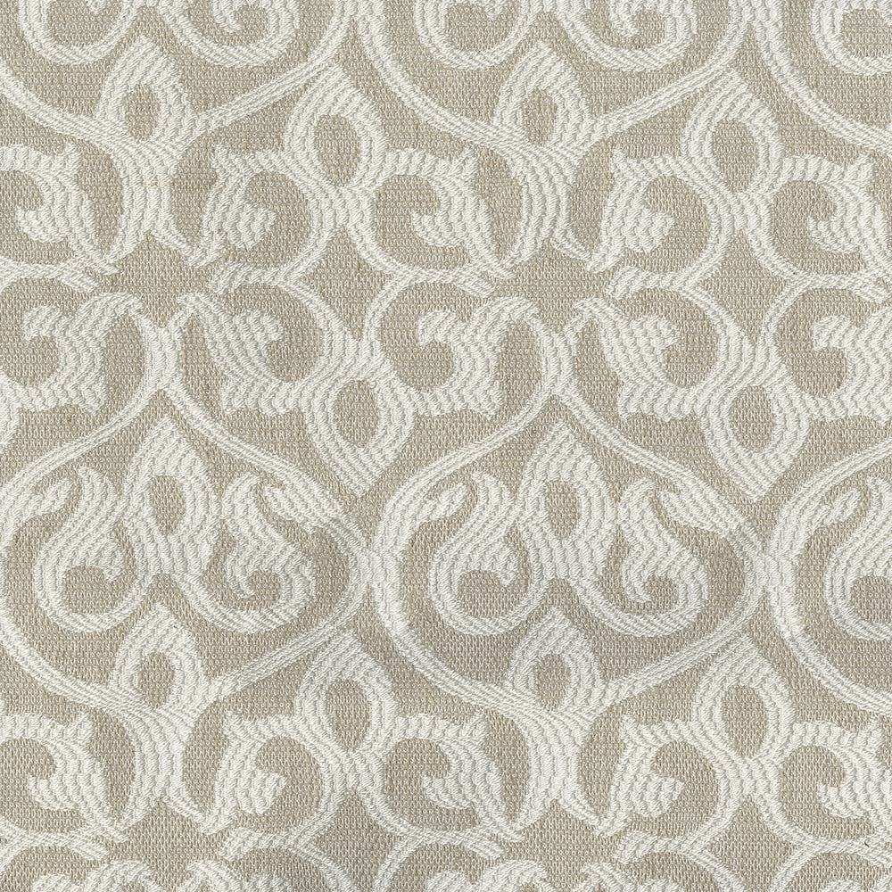Falsetto 61 Pearl by ABBEYSHEA Designer Fabric 10% Rayon, 85% Polyester, 5% Linen China 25,000 Double Rubs (Wyzenbeek) </p><p>Repeat: Horizontal: 7.28" (18.49 cm) Up the Roll and Vertical: 5.04" (12.80 cm) Across the Roll 56" (142 cm) - Swanky Fabrics -