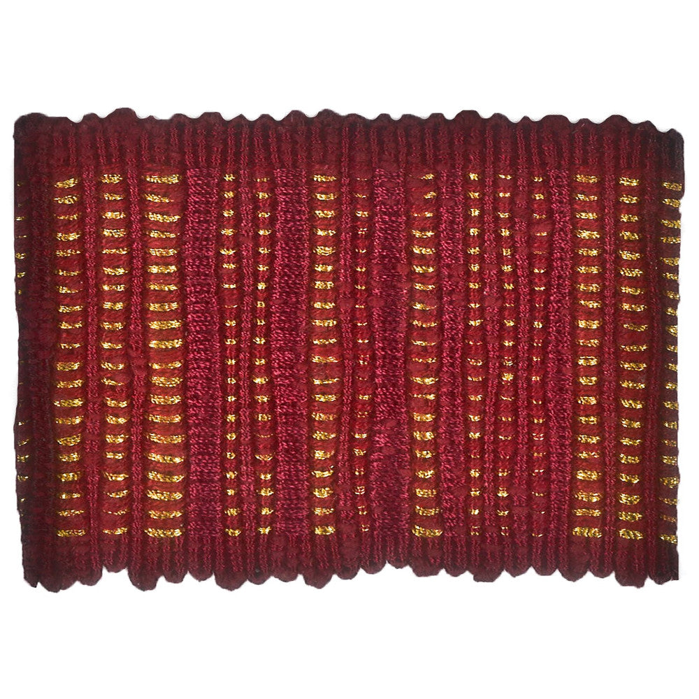 Action 1 Ruby by Stout Designer Trim ILLUMINATE TRIM 64%COT 26%SVI 5%LIN 5%MTL CHINA Horizontal: 0 and Vertical: 0 2.5 in - Swanky Fabrics -