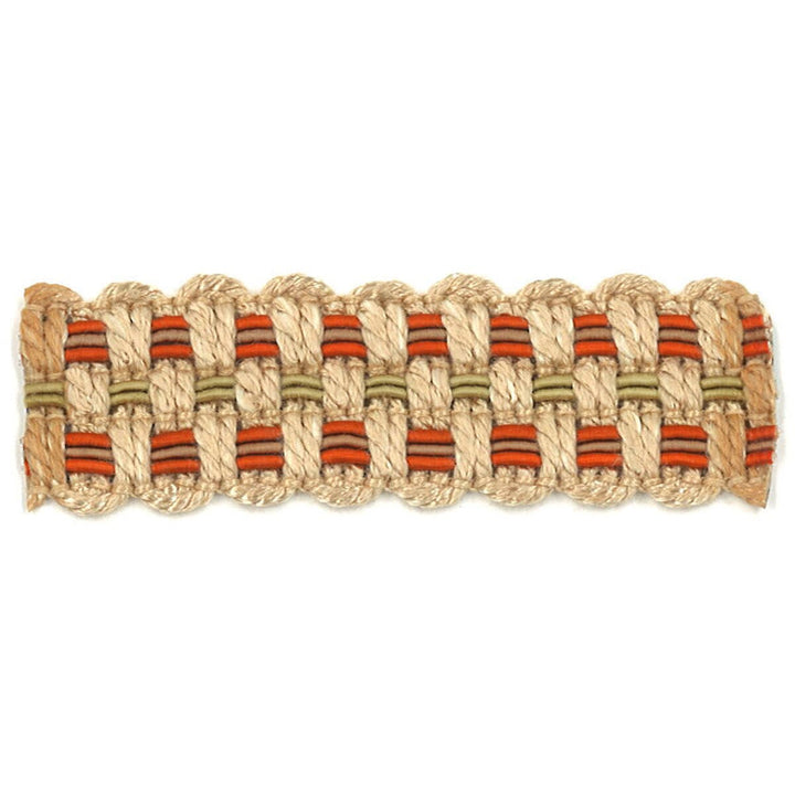 Adapt 12 Tangerine by Stout Designer Trim Art Of Design Trim-2 Tapes 100% Spun Viscose CHINA Horizontal: 0 and Vertical: 0 0.88 in - Swanky Fabrics -