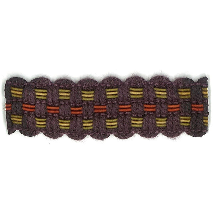Adapt 17 Eggplant by Stout Designer Trim ART OF DESIGN TRIM-2 TAPES 100%SVI CHINA Horizontal: 0 and Vertical: 0 0.88 in - Swanky Fabrics -