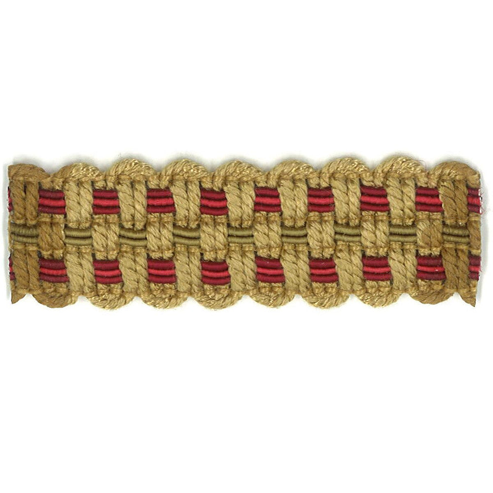 Adapt 40 Cardinal by Stout Designer Trim ART OF DESIGN TRIM-2 TAPES 100%SVI CHINA Horizontal: 0 and Vertical: 0 0.88 in - Swanky Fabrics -