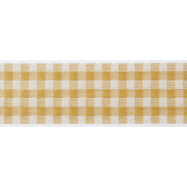June Tape Soft Gold AE12307 by Thibaut Trim Thibaut Trim June Tape Soft Gold AE12307Trim ISLANDER 100% Cotton U.S.A </p><p>Repeat: H: , V: 3 in  (7.62 cm) - Fabric Carolina -