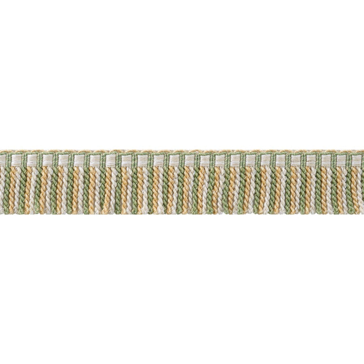 Esme Fringe Willow and Soft Gold AE12355 by Thibaut Trim Thibaut Trim Esme Fringe Willow and Soft Gold AE12355Trim ISLANDER 63% Polyester, 37% Cotton U.S.A </p><p>Repeat: H: , V: 1.5 in  (3.81 cm) - Fabric Carolina -