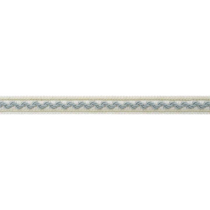Bree Tape Aqua and Willow AE12375 by Thibaut Trim Thibaut Trim Bree Tape Aqua and Willow AE12375Trim ISLANDER 96% Polyester, 4% Cotton U.S.A </p><p>Repeat: H: , V: 0.75 in  (1.91 cm) - Fabric Carolina -