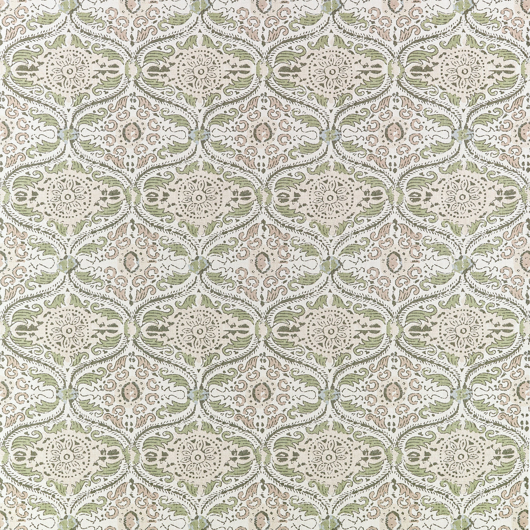 Anna French Fabric CECILIA - Green and Beige
