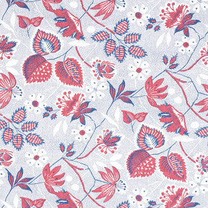 Anna French Fabric Indienne Hazel Red and Blue AF15115