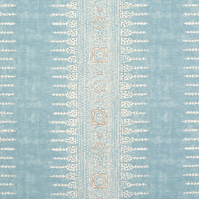 Javanese Stripe Spa Blue AF15140 by Anna French Fabric Anna French Fabric Javanese Stripe Spa Blue AF15140Fabric Antilles Fabric Book 60% Linen, 30% Cot, 10% Nylon THAILAND </p><p>Repeat: V: 16.5 54 - Fabric Carolina -