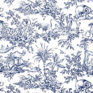 Anna French Fabric Antilles Toile Navy AF15171