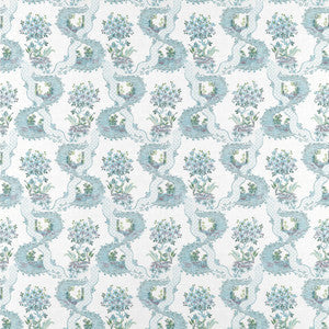 Thibaut Fabric Antoinette Blue and Plum AF16157