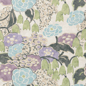 Anna French Fabric Laura Lavender and Green AF23101