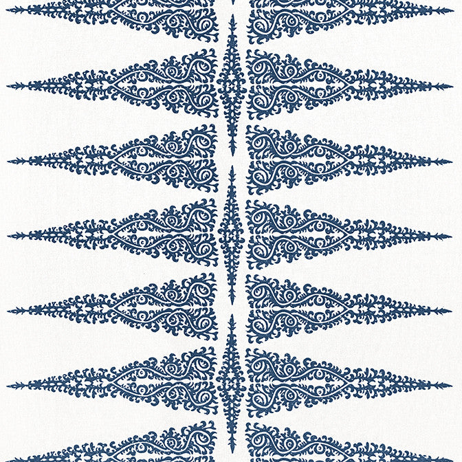 Ellery Stripe Navy on White AF24547 by Anna French Fabric Anna French Fabric Ellery Stripe Navy on White AF24547Fabric Devon Fabric Book 55% Linen, 45% Cotton INDIA </p><p>Repeat: V: 8.75 54 - Fabric Carolina -