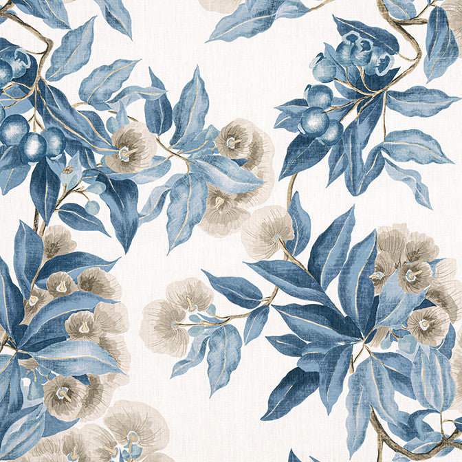 Camellia Garden Linen and Navy AF24553 by Anna French Fabric Anna French Fabric Camellia Garden Linen and Navy AF24553Fabric Devon Fabric Book 100% Linen UNITED KINGDOM </p><p>Repeat: V: 54.5 54 - Fabric Carolina -