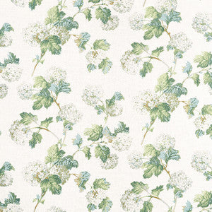 Anna French Fabric Sussex Hydrangea White and Green AF57849