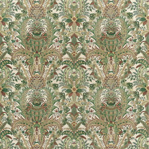 Anna French Fabric Narbeth Natural and Green AF57860