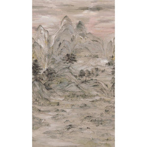 Ronald Redding Wallpaper Misty Mountain Taupe Wall Mural