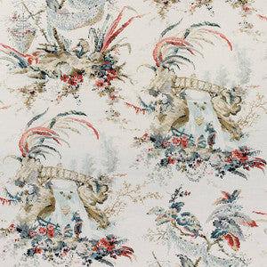 Anna French Fabric Moorea Cream on Coral AF72985