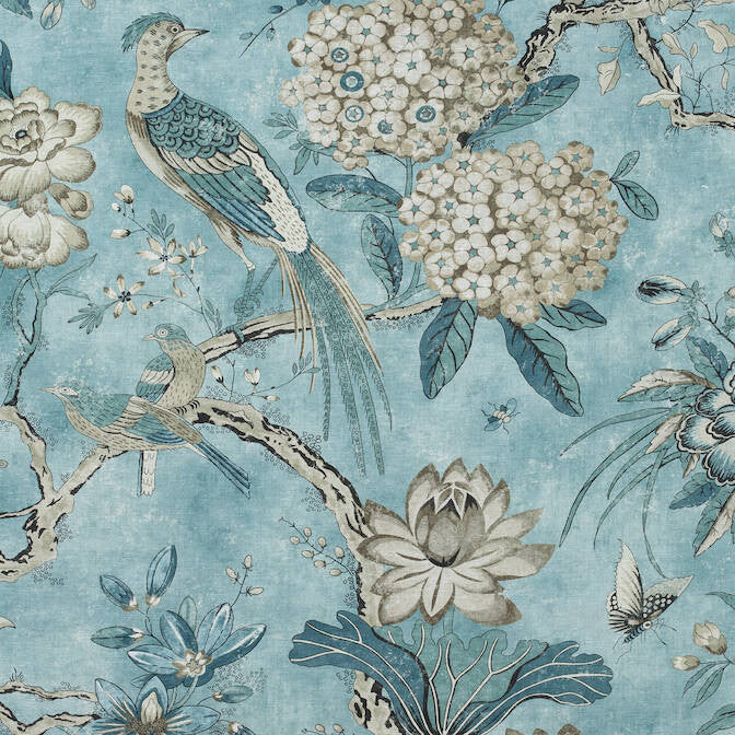 Villeneuve Aqua AF72996 by Anna French Fabric Anna French Fabric Villeneuve Aqua AF72996Fabric Manor 100% Linen UNITED KINGDOM </p><p>Repeat: V: 38 54 - Fabric Carolina -