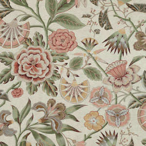 Anna French Fabric Cleo Red and Gold AF9618