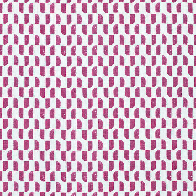 Akio Fuchsia AF9813 by Anna French Fabric Anna French Fabric Akio Fuchsia AF9813Fabric Nara Fabric 100% Linen INDIA </p><p>Repeat: V: 8.5 54 - Fabric Carolina -
