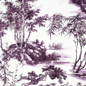Anna French Fabric Kyoto Eggplant AF9830