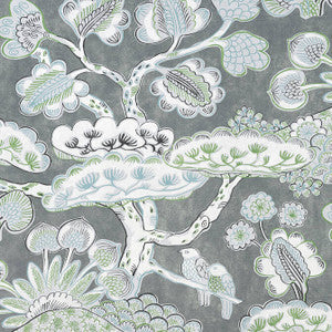 Anna French Fabric Tree House Grey AF9864