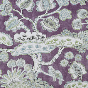 Anna French Fabric Tree House Eggplant AF9865