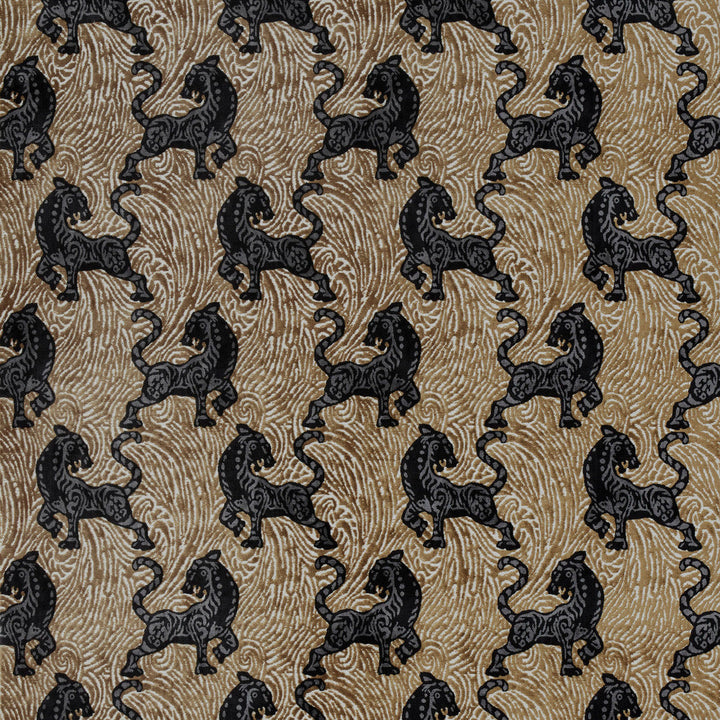 Africa 1 Cognac by Marcus William Designer Fabric KAI/MARCUS WILLIAM BOTANICAL ESCAPE 47%COT 28%NYL 25%POL INDIA Horizontal: 13.750 and Vertical: 18.875 54 in - Swanky Fabrics -