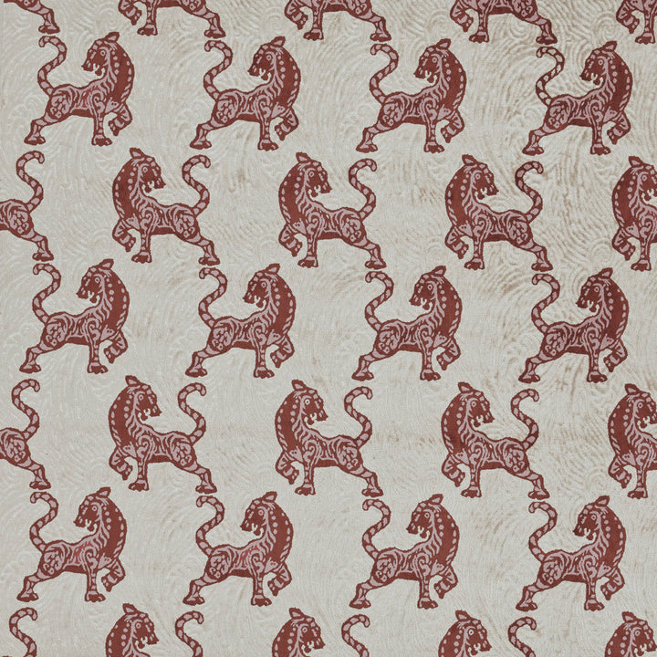 Africa 4 Cayenne by Marcus William Designer Fabric KAI/MARCUS WILLIAM BOTANICAL ESCAPE 47%COT 28%NYL 25%POL INDIA Horizontal: 13.750 and Vertical: 18.875 54 in - Swanky Fabrics -