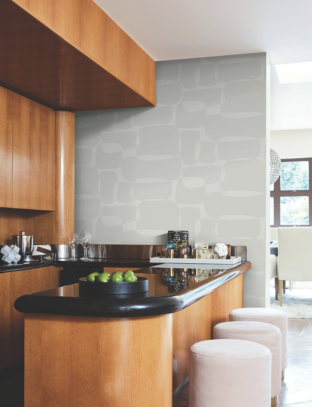 Block Grey Wallpaper by York Wallcoverings Designer