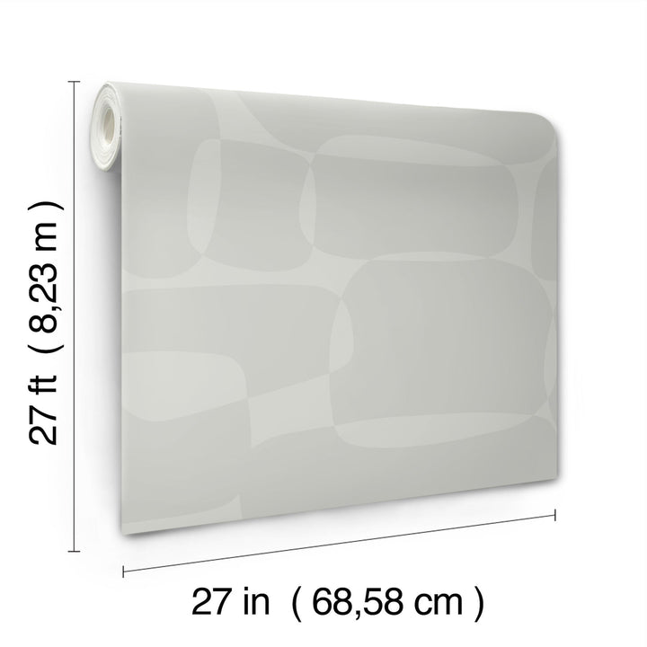 Block Grey Wallpaper by York Wallcoverings Designer