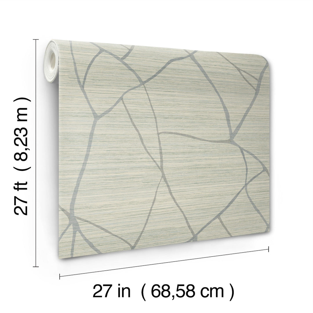 Raska Jade Wallpaper by York Wallcoverings Designer