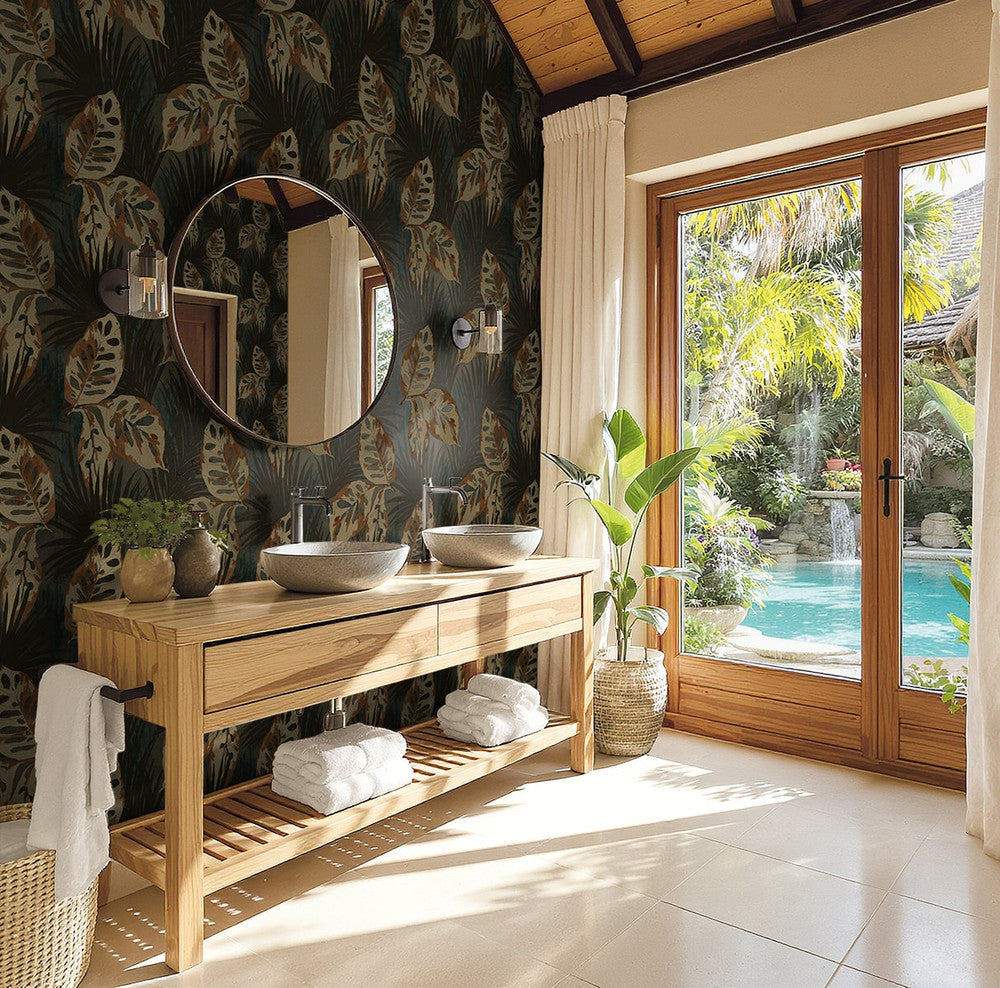Karma Metallic Dusk AG60202 by Seabrook Designs Designer Wallpaper