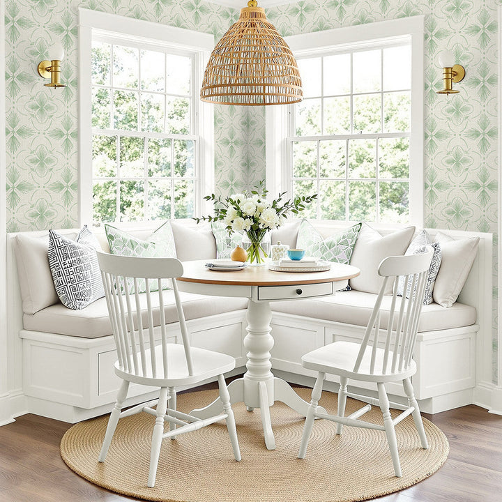 Sari Matcha AG60404 by Seabrook Designs Designer Wallpaper