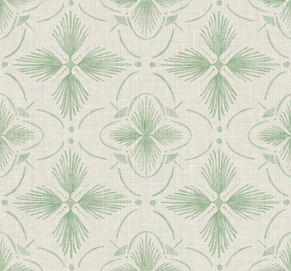 Sari Matcha AG60404 by Seabrook Designs Designer Wallpaper
