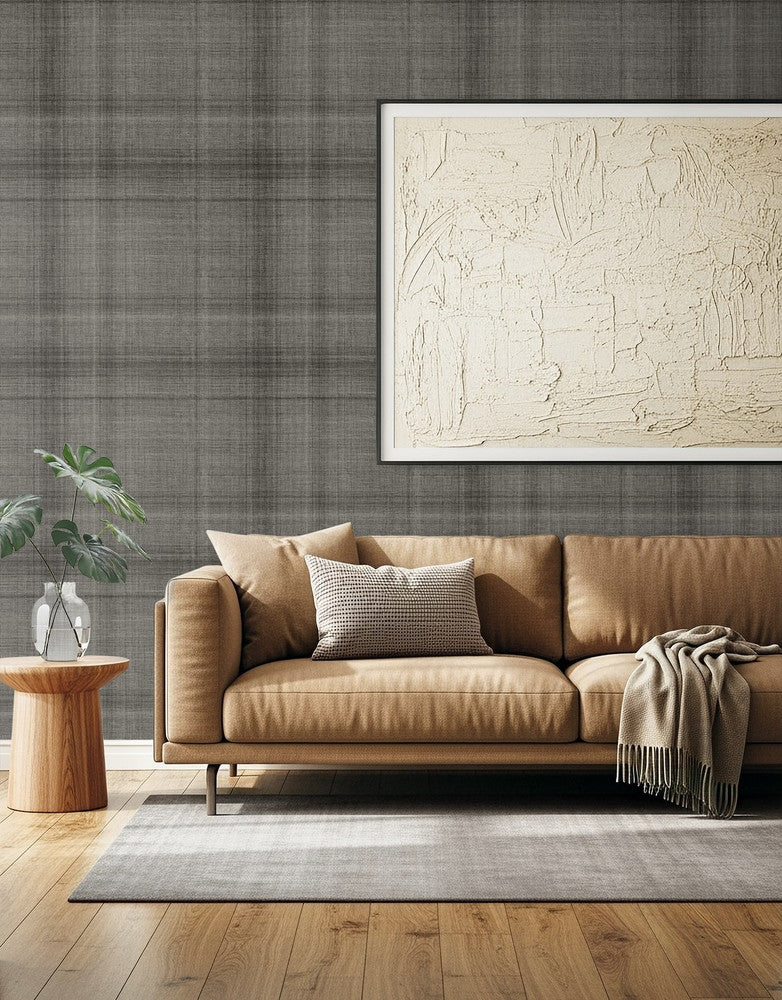 Oasis Charcoal AG60510 by Seabrook Designs Designer Wallpaper