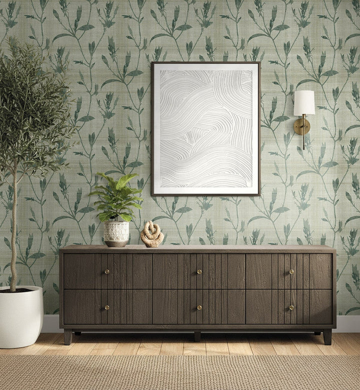 Banyu Pale Grass AG60604 by Seabrook Designs Designer Wallpaper